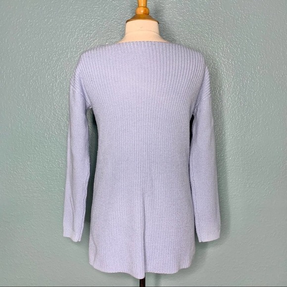 Bar III Side Zip Detail High Low Sweater - Picture 6 of 8